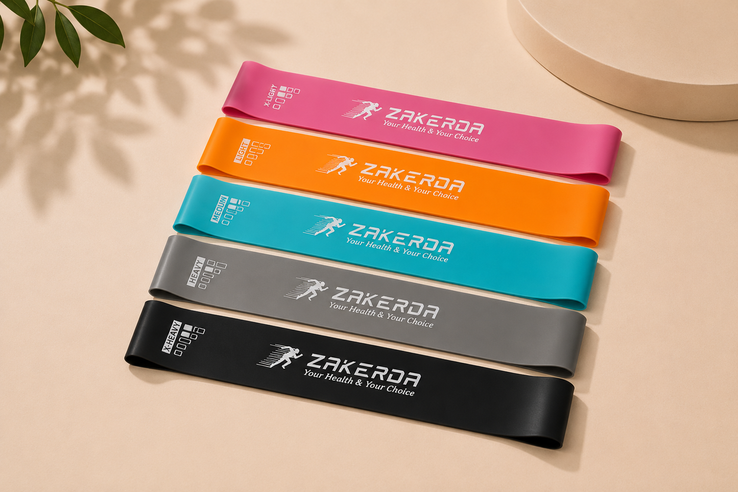 Bandes de résistance REPCO - Set 5 niveaux, échauffement & récupération